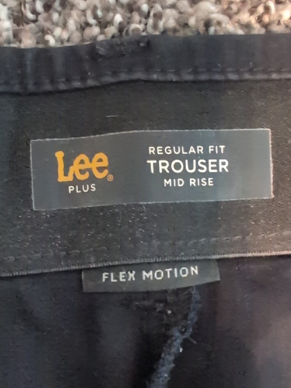 Lee Flex Motion Black Trouser - Picture 2 of 6